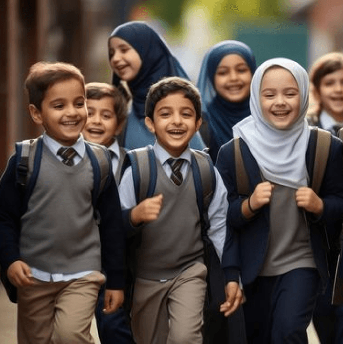 Smiling Little Seeds students